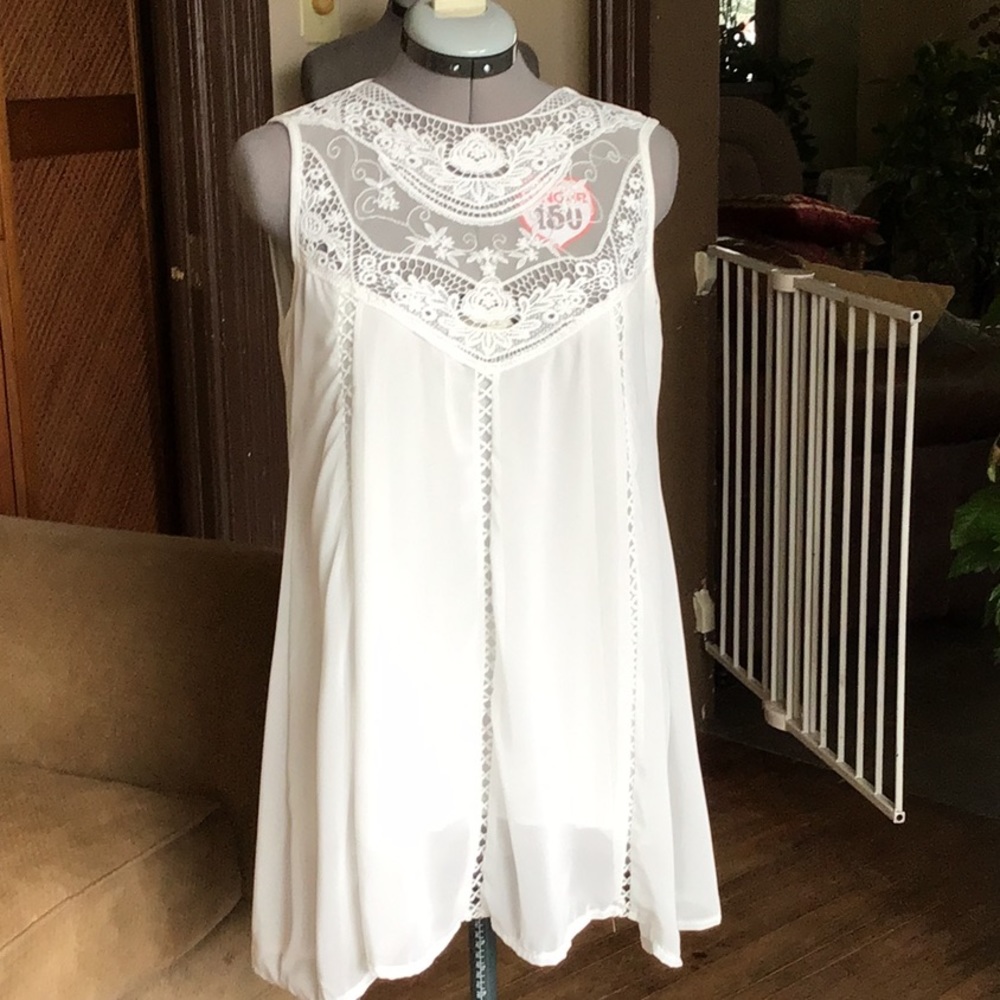 Cute sheer dress.